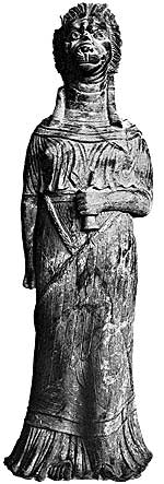 Богиня Тиннит в образе львицы. Статуя I в. н. э.