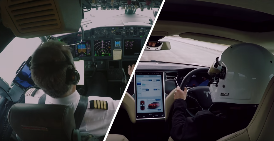 Лайнер Boeing 737 устроил гонку на ускорение против Tesla Model S
