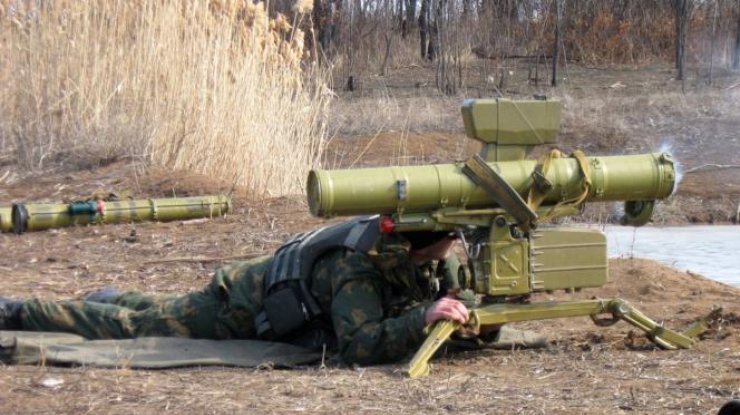 Тестирования украинских противотанковых ракет КБ «Луч»