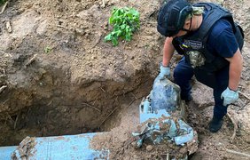 У Києві виявили бойову частину ракети Х-69: сапери знешкодили