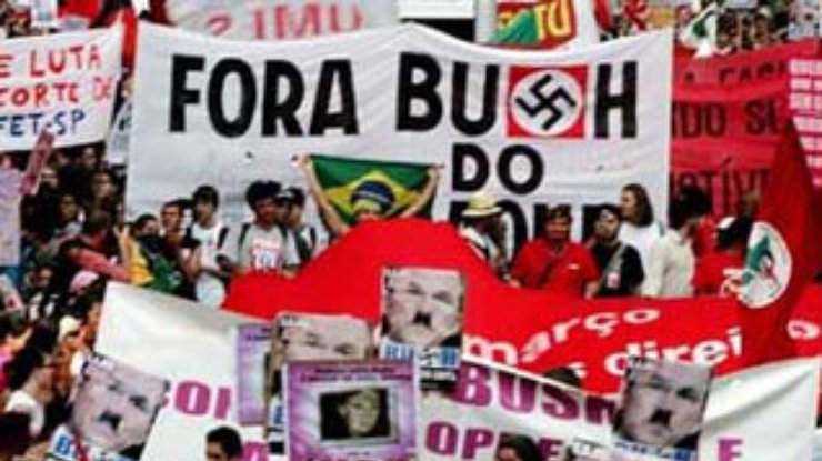 Бразильцы встретили Буша массовыми акциями протеста